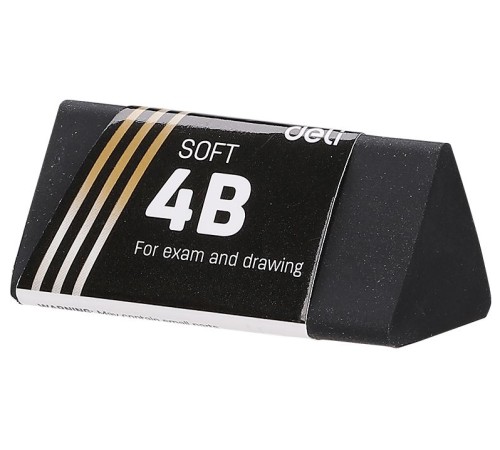 Ластик Deli EH01720 Scribe Infinite треугольный 40x19x19мм черный