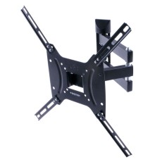Кронштейн для телевизора Kromax DIX-24 черный 15"-55" макс.35кг настенный поворотно-выдвижной и наклонный