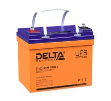 Delta DTM 1233 L (33А\ч, 12В) свинцово- кислотный аккумулятор