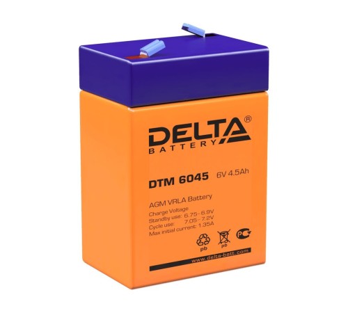 Аккумуляторная батарея Delta DTM 6045