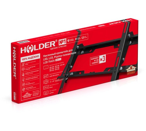 Кронштейн для телевизора Holder T4624-B черный 32"-55" макс.40кг настенный наклон Кронштейн для телевизора Holder T4624-B черный 32"-55" макс.40кг настенный наклон