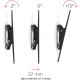Кронштейн для телевизора Holder T4624-B черный 32"-55" макс.40кг настенный наклон