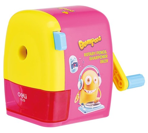 Точилка для карандашей механическая Deli E0629 Bumpees 1 отверстие пластик ассорти Точилка для карандашей механическая Deli E0629 Bumpees 1 отверстие пластик ассорти