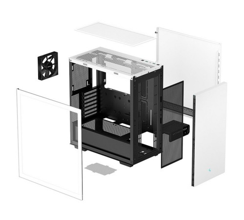 CH510 WH Мid-tower, white,TG (R-CH510-WHNNE1-G-1) (715016)