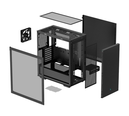 CH510 Мid-tower, white,TG (R-CH510-BKNNE1-G-1) (715009)