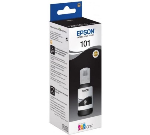 Картридж струйный Epson L101 C13T03V14A черный (7500стр.) (127мл) для Epson L4150/L4160/L6160/L6170/L6190