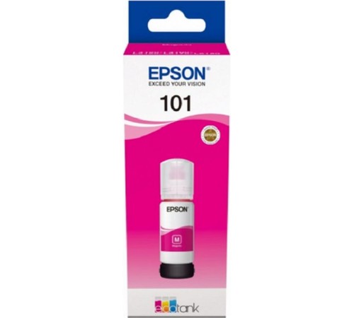Картридж струйный Epson L101 C13T03V34A пурпурный (6000стр.) (70мл) для Epson L4150/L4160/L6160/L6170/L6190