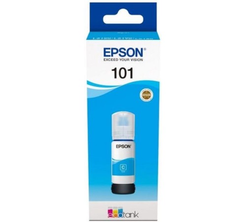 Картридж струйный Epson L101 C13T03V24A синий (6000стр.) (70мл) для Epson L4150/L4160/L6160/L6170/L6190