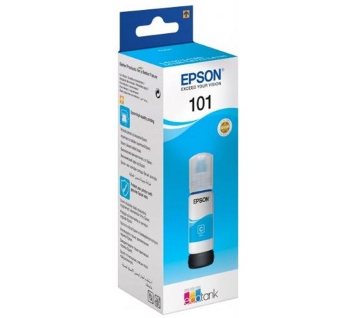 Картридж струйный Epson L101 C13T03V24A синий (6000стр.) (70мл) для Epson L4150/L4160/L6160/L6170/L6190