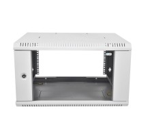 Шкаф коммутационный ЦМО ШРН-Э-15.350 15U 600x350мм пер.дв.стекл задн.дв.стал.лист несъемн.бок.пан. серый