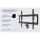 Кронштейн для телевизора Kromax IDEAL-3 черный 22"-65" макс.50кг настенный фиксированный