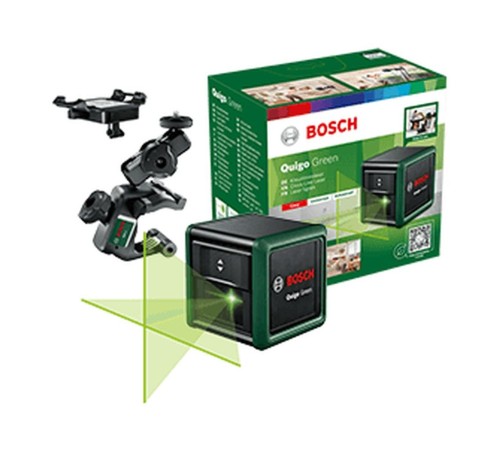 Измерительный и разметочный инструмент Bosch Лазерный нивелир Bosch Quigo Green+MM2 (0603663C02) (582535)