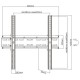 Кронштейн для телевизора Ultramounts UM 833T черный 32"-55" макс.35кг настенный наклон