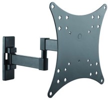 Кронштейн для телевизора Ultramounts UM 877 черный 23"-42" макс.20кг настенный поворотно-выдвижной и наклонный