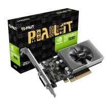 Видеокарта Palit PCI-E PA-GT1030 2GD4 nVidia GeForce GT 1030 2048Mb 64bit DDR4 1151/2100 DVIx1/HDMIx1/HDCP Ret low profile
