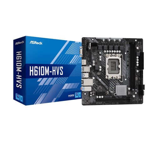 Материнская плата Asrock H610M-HVS Soc-1700 Intel H610 2xDDR4 mATX AC`97 8ch(7.1) GbLAN RAID+VGA+HDMI
