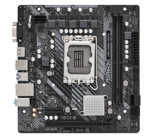 Материнская плата Asrock H610M-HVS Soc-1700 Intel H610 2xDDR4 mATX AC`97 8ch(7.1) GbLAN RAID+VGA+HDMI