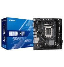 Материнская плата Asrock H610M-HDV Soc-1700 Intel H610 2xDDR4 mATX AC`97 8ch(7.1) GbLAN RAID+VGA+HDMI+DP
