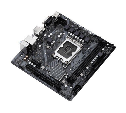 Материнская плата Asrock H610M-HDV Soc-1700 Intel H610 2xDDR4 mATX AC`97 8ch(7.1) GbLAN RAID+VGA+HDMI+DP