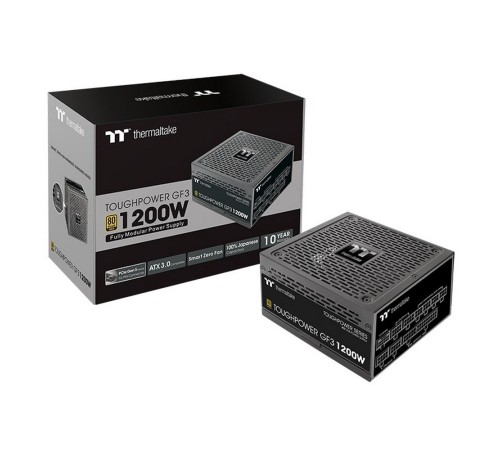 Блок питания Thermaltake ATX 1200W Toughpower GF3 80+ gold (24+4+4pin) APFC 140mm fan color LED 12xSATA Cab Manag RTL