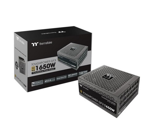 Блок питания Thermaltake ATX 1650W Toughpower GF3 80+ gold (24+4+4pin) APFC 140mm fan color LED 12xSATA Cab Manag RTL
