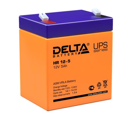 Аккумулятор для ИБП Delta HR 12-5 Аккумулятор для ИБП Delta HR 12-5