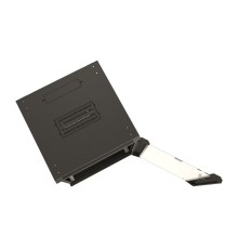 Шкаф серверный Hyperline (TWB-0645-GP-RAL9004) настенный 6U 600x450мм пер.дв.стекл 60кг черный IP20 сталь