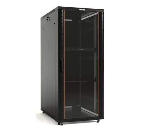 Шкаф серверный Hyperline (TTB-4268-AS-RAL9004) напольный 42U 600x800мм пер.дв.стекл задн.дв.спл.стал.лист 2 бок.пан. 800кг черный 710мм IP20 сталь Шкаф серверный Hyperline (TTB-4268-AS-RAL9004) напольный 42U 600x800мм пер.дв.стекл задн.дв.спл.стал.лист 2 бок.пан. 800кг черный 710мм IP20 сталь