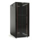 Шкаф серверный Hyperline (TTB-4268-AS-RAL9004) напольный 42U 600x800мм пер.дв.стекл задн.дв.спл.стал.лист 2 бок.пан. 800кг черный 710мм IP20 сталь