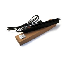 Блок распределения питания Hyperline SHE19-8SH-S-2.5EU гор.размещ. 8xSchuko базовые 16A Schuko 1м