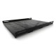 Полка стационарная Hyperline TSH3H-650-RAL9004 1U нагр.:100кг. 19" 650мм черный (упак.:1шт)