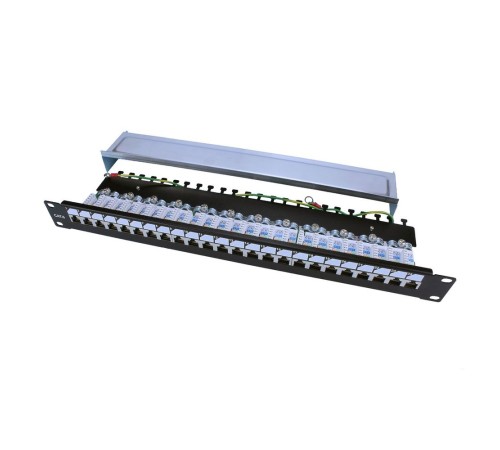 Патч-панель Hyperline PP3-19-24-8P8C-C6-SH-110D 19" 1U 24xRJ45 кат.6 FTP Патч-панель Hyperline PP3-19-24-8P8C-C6-SH-110D 19" 1U 24xRJ45 кат.6 FTP