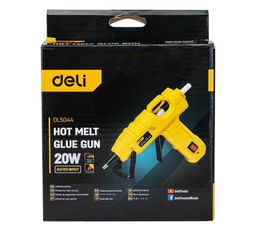 Клеевой пистолет Deli DL5044 (20Вт, диаметр стержня 7мм) Клеевой пистолет Deli DL5044 (20Вт, диаметр стержня 7мм)