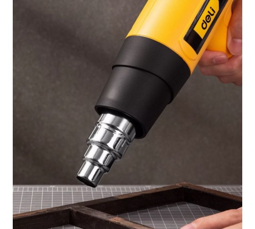 Фен технический Deli DL391202 (2000Вт, рабочая температура 100...650 град.)