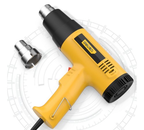 Фен технический Deli DL5200 (1600Вт, рабочая температура 400/590 град.)