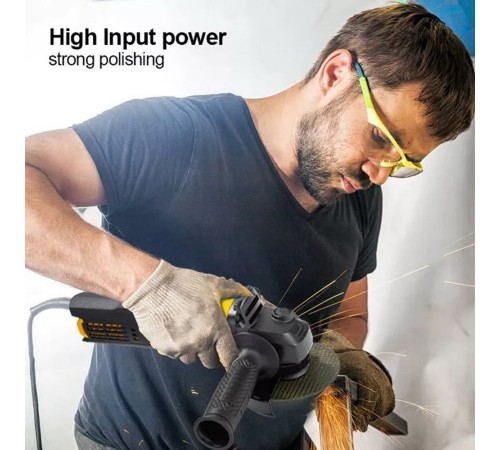 Угловая шлифмашина сетевая Deli DL-JM125-E1 (900Вт, 125мм, 12000об/мин, картон)