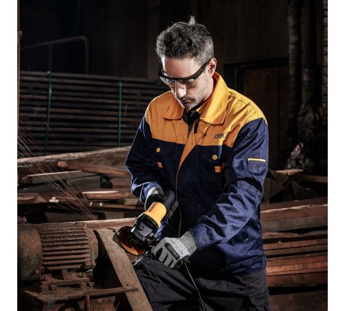 Угловая шлифмашина сетевая Deli DL-JM125-E1 (900Вт, 125мм, 12000об/мин, картон)