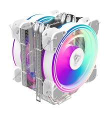H120D (White) TDP: 200W Product Dimensions:123x154x106mm Heatsink Dimensions:154x123x58mm Heatsink Weight:518g Heat Pipe:O6mmx6pcs Fan Dimensions-:120x120x25mm
