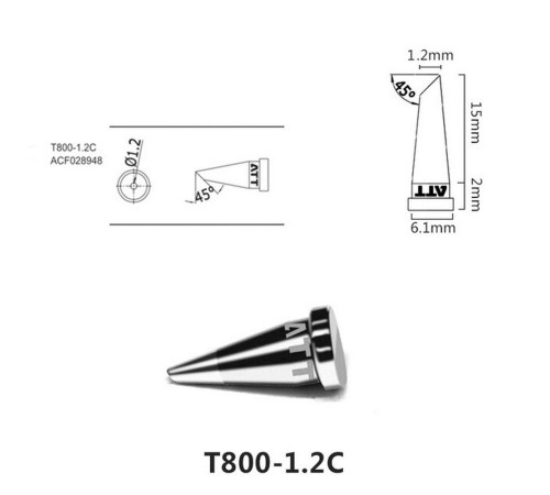 Паяльное жало , T800-1.2C Паяльное жало , T800-1.2C