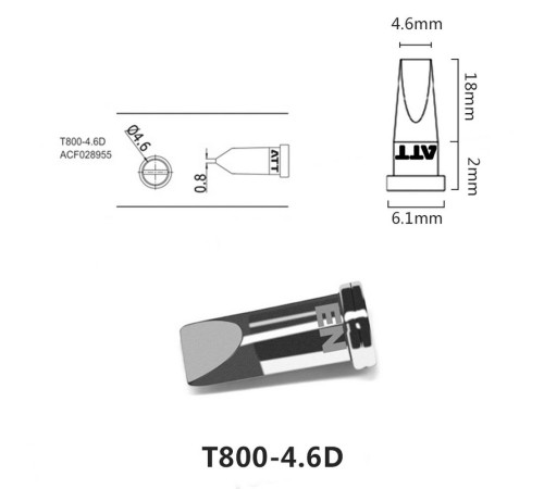 Паяльное жало , T800-4.6D