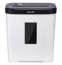 Шредер Deli E9939 белый (секр.P-4)/фрагменты/5лист./12лтр./скобы