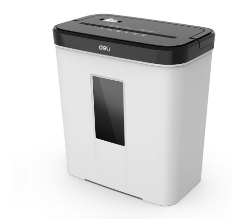 Шредер Deli E9939 белый (секр.P-4)/фрагменты/5лист./12лтр./скобы