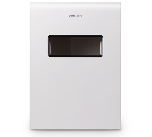 Шредер Deli Touch E9921-EU белый (секр.P-4)/фрагменты/6лист./16лтр./скрепки/скобы/пл.карты