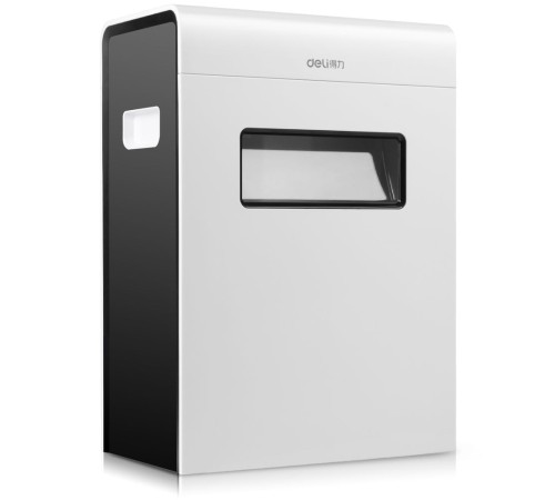 Шредер Deli Touch E9921-EU белый (секр.P-4)/фрагменты/6лист./16лтр./скрепки/скобы/пл.карты