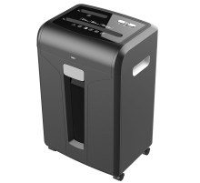 Шредер Deli E14400 черный (секр.P-4)/фрагменты/16лист./31лтр./скрепки/скобы/пл.карты/CD