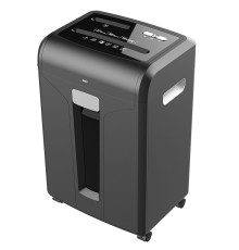 Шредер Deli E14400 черный (секр.P-4)/фрагменты/16лист./31лтр./скрепки/скобы/пл.карты/CD