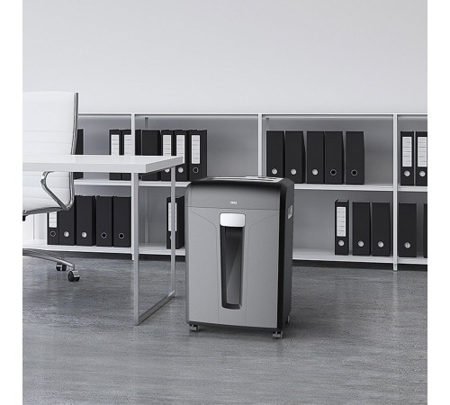 Шредер Deli E14400 черный (секр.P-4)/фрагменты/16лист./31лтр./скрепки/скобы/пл.карты/CD