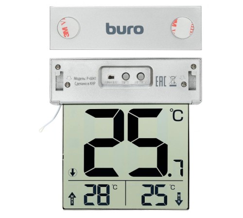 Термометр Buro P-6041 серебристый Термометр Buro P-6041 серебристый