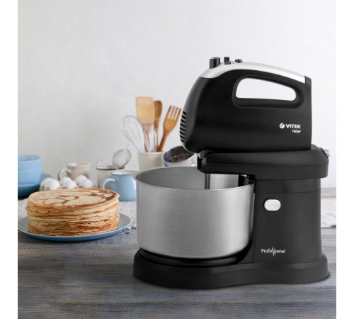 Миксер стационарный Vitek VT-1417 700Вт черный/хром Миксер стационарный Vitek VT-1417 700Вт черный/хром
