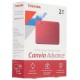 Жесткий диск Toshiba USB 3.0 2Tb HDTCA20ER3AA Canvio Advance 2.5" красный